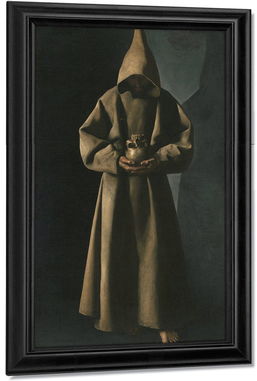 Saint Francis Of Assisi In His Tomb By Francisco De Zurbaran - Image 7