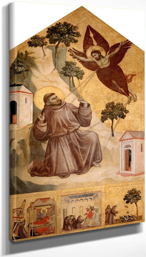 Saint Francis Receiving The Stigmata 1300 By Giotto Di Bondone - Image 3