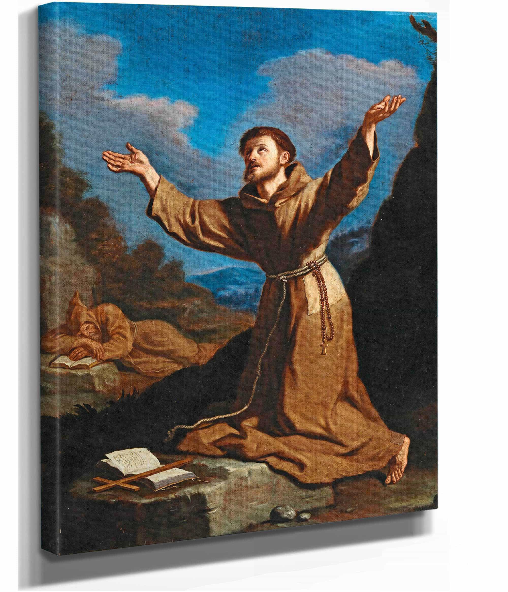Saint Francis Receiving The Stigmata by Guercino - Image 2