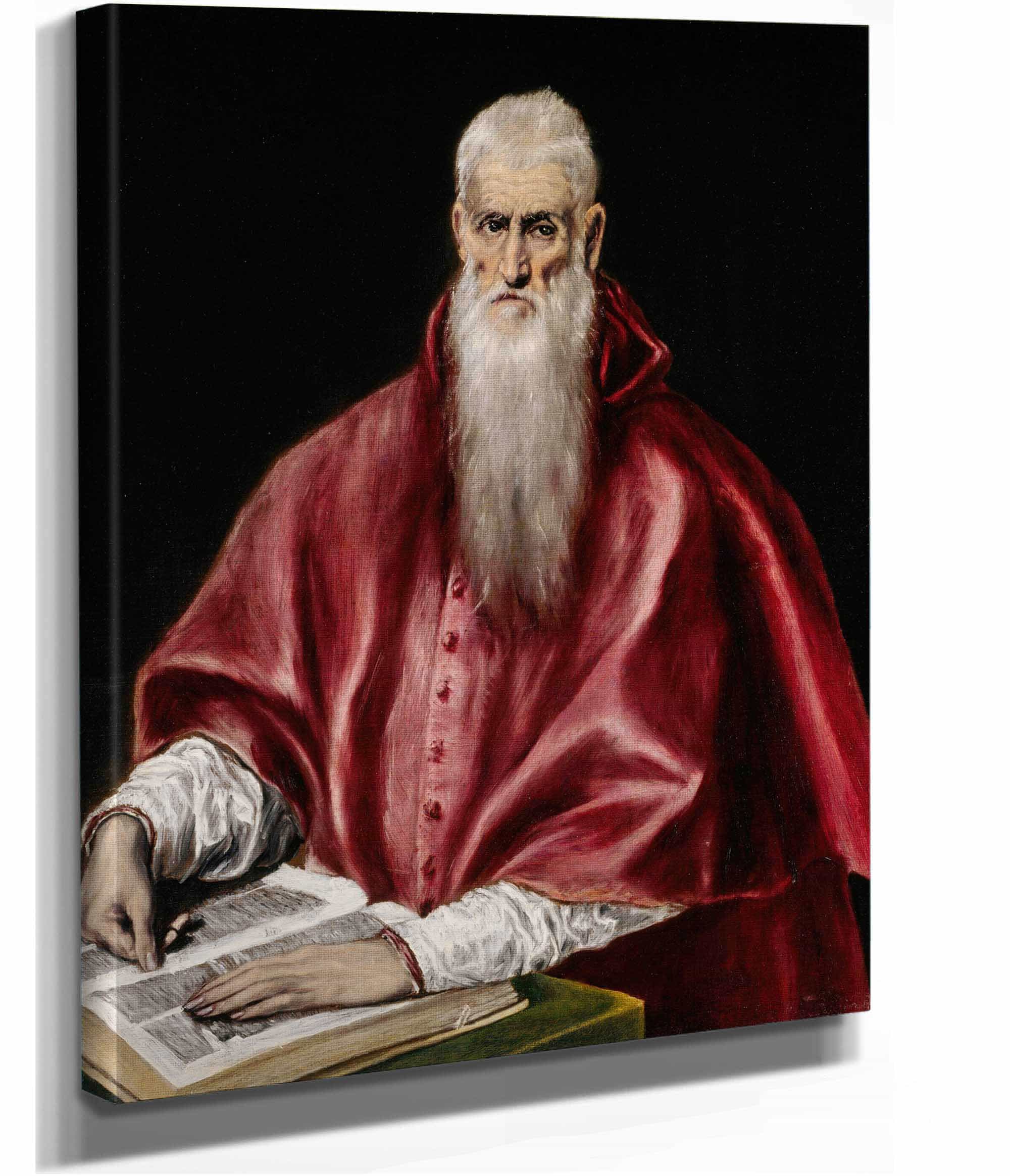 Saint Jerome As Scholar by El Greco - Image 2