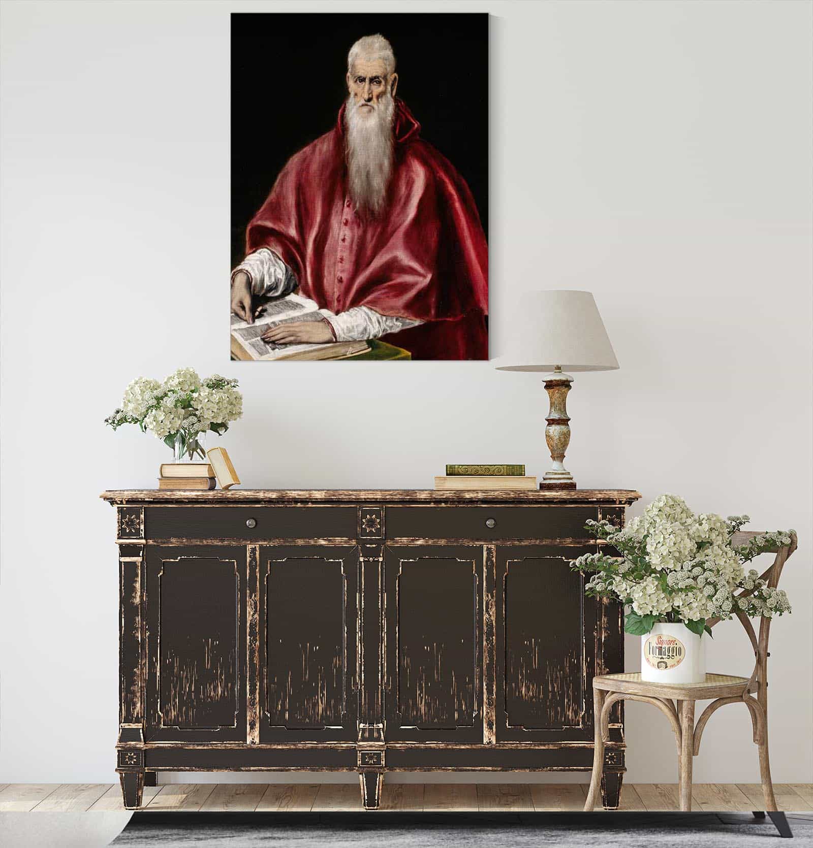 Saint Jerome As Scholar by El Greco - Image 4