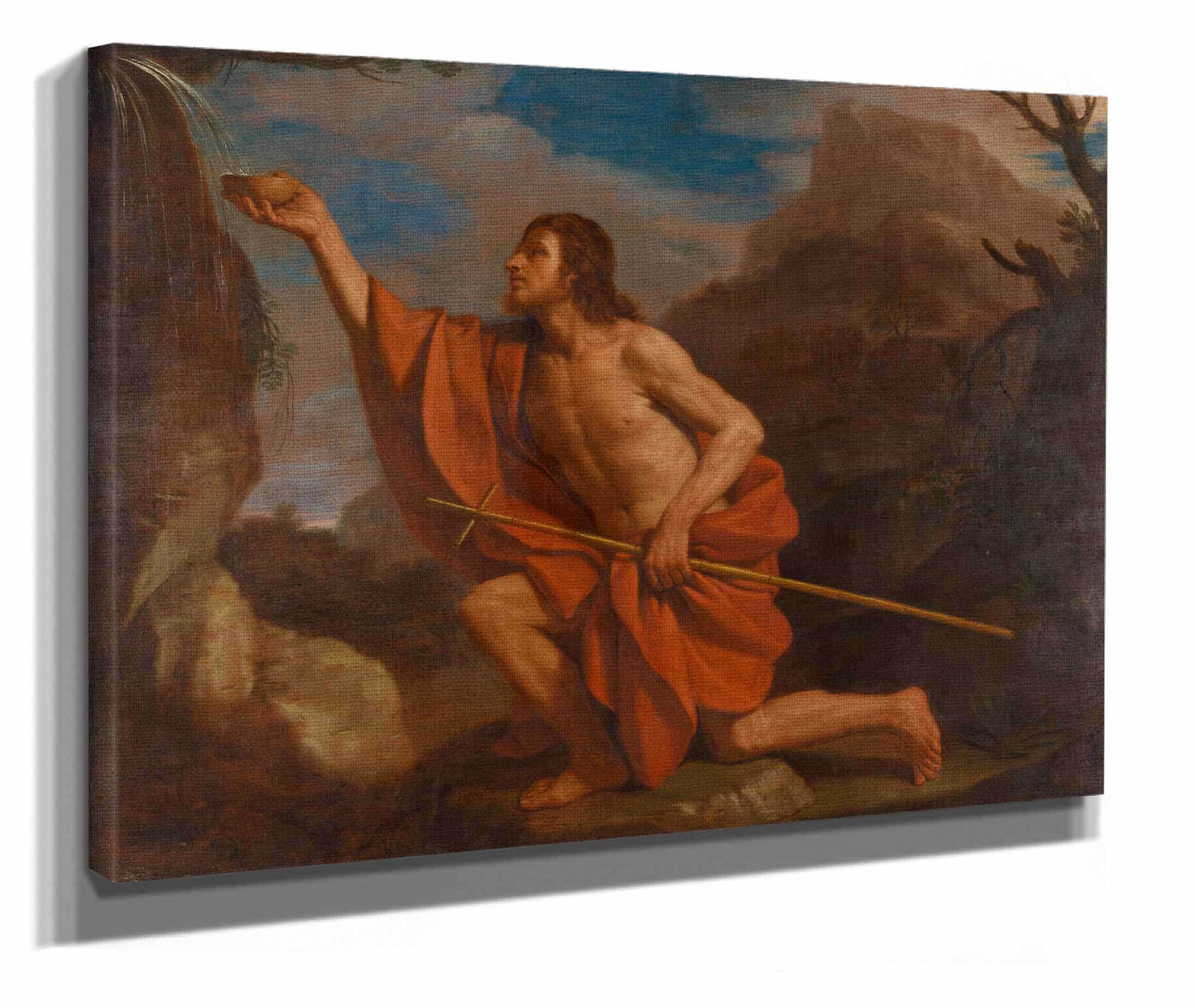 Saint John The Baptist In The Wilderness by Guercino - Image 2