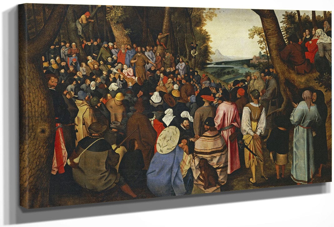 Saint John The Baptist Preaching By I