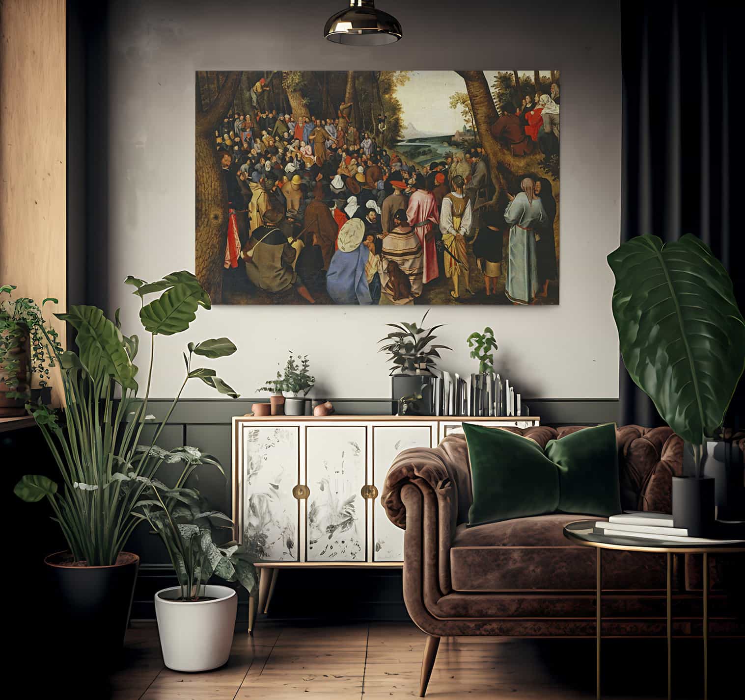 Saint John The Baptist Preaching By I - Image 2