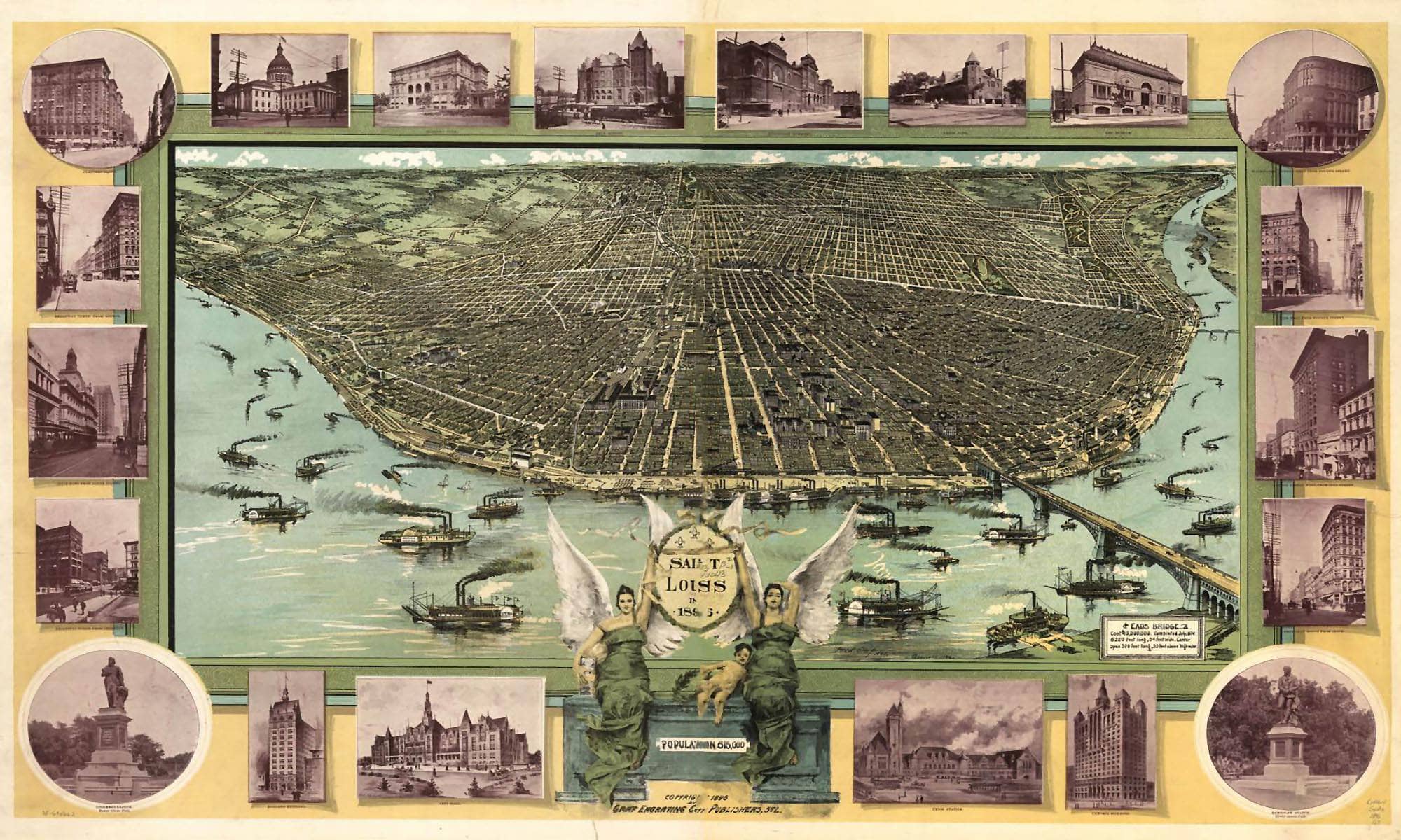 Saint Louis In 1896  State Of Missourri - Image 7