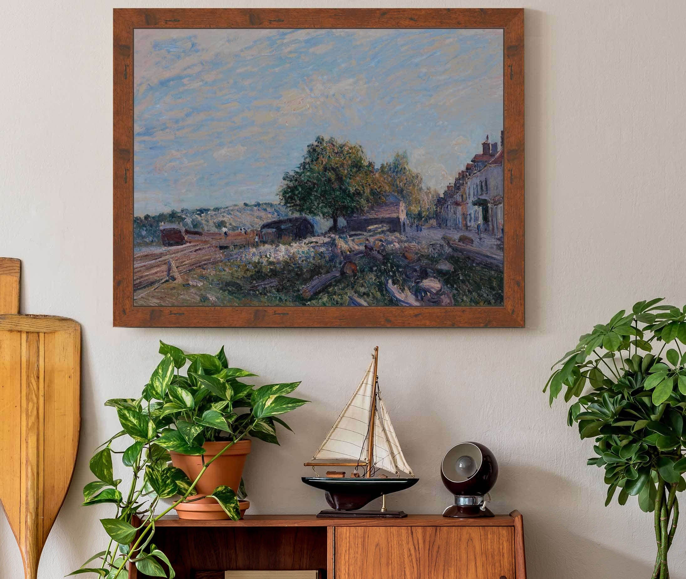 Saint Mammes Morning by Alfred Sisley - Image 3