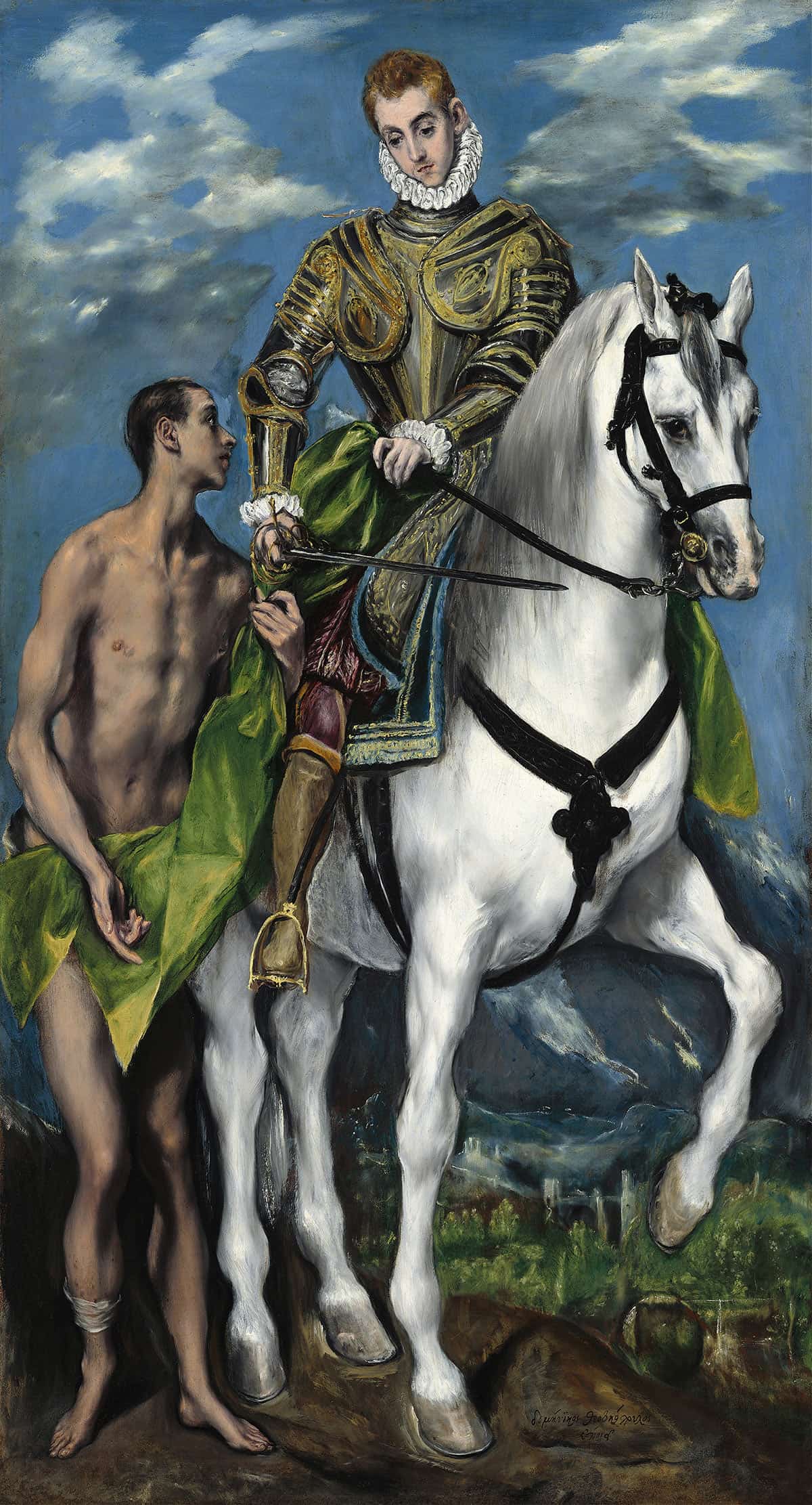 Saint Martin And The Beggar by El Greco - Image 3