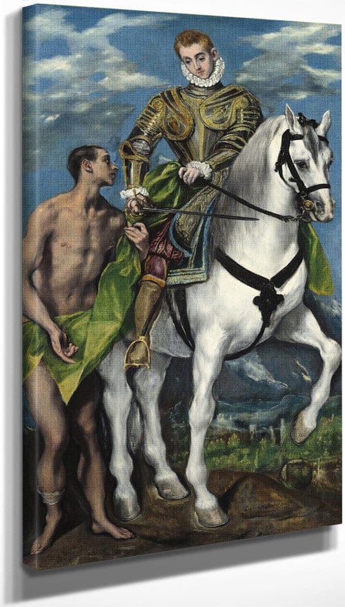Saint Martin And The Beggar By El Greco - Image 3