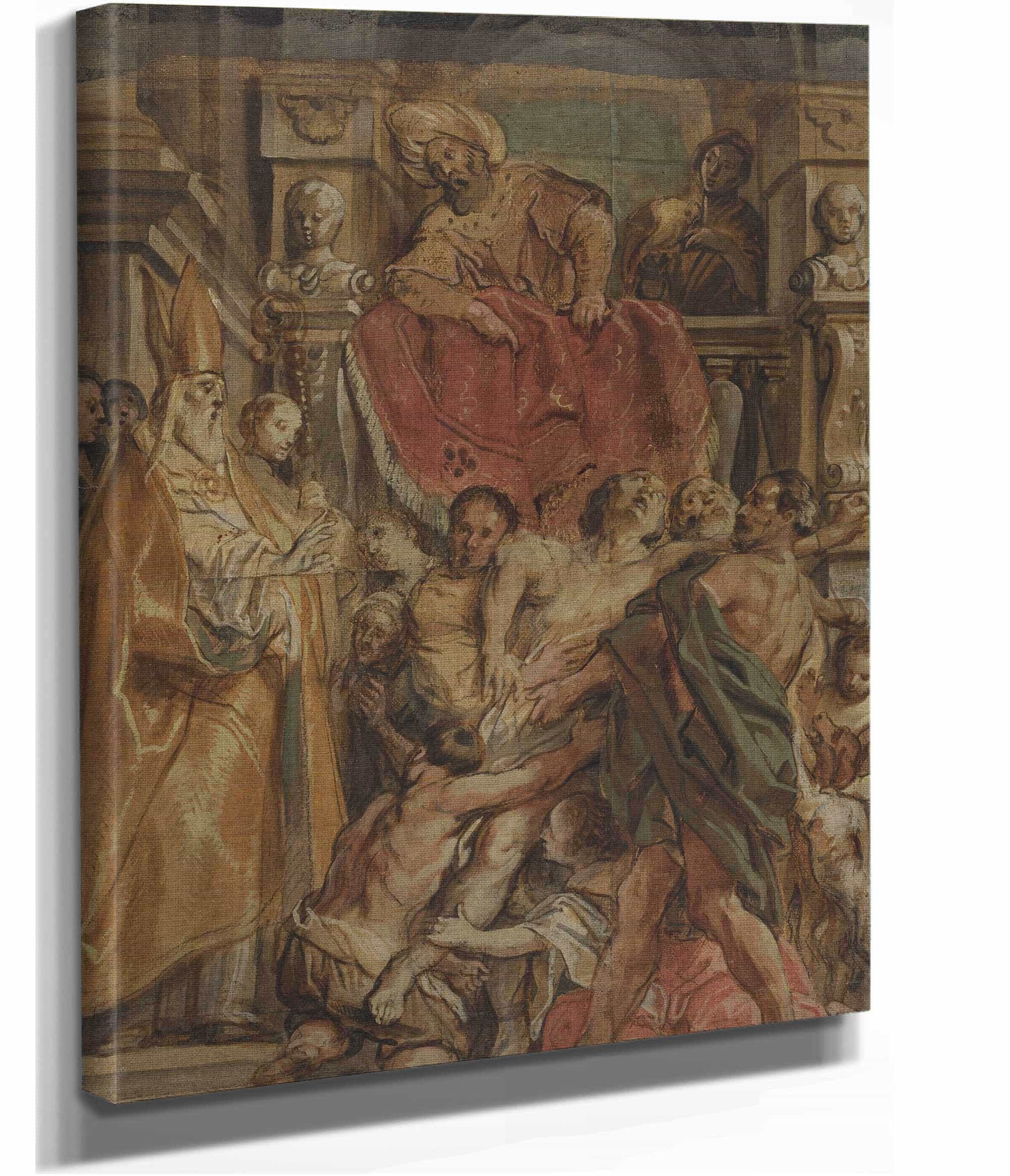 Saint Martin Of Tours Healing The Servant Of Tetrodius by Jacob Jordaens - Image 2