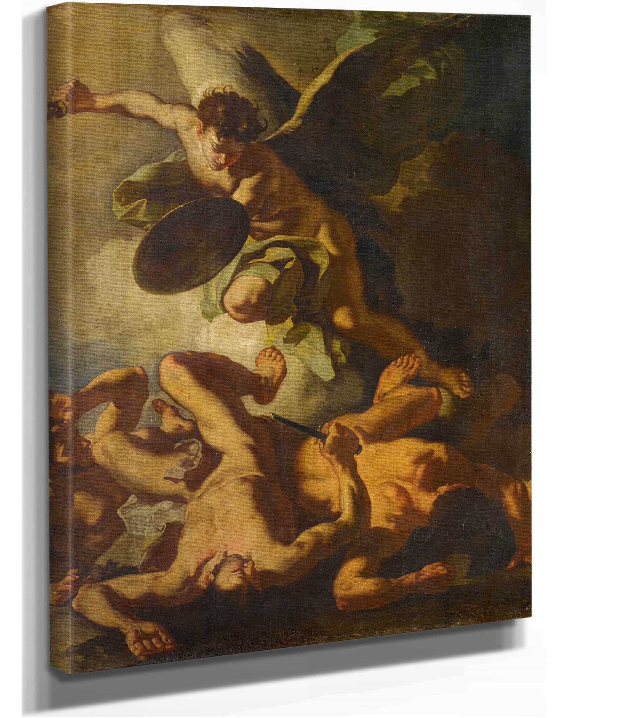 Saint Michael Expelling The Rebel Angels by Francesco Solimena - Image 2