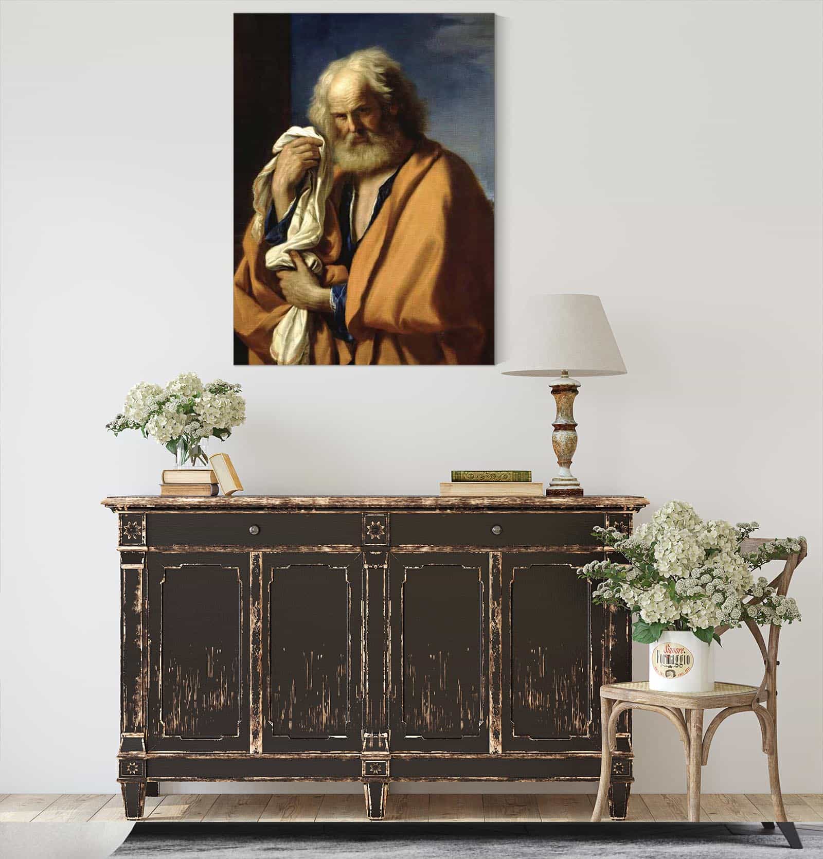 Saint Peter Penitent by Guercino - Image 4