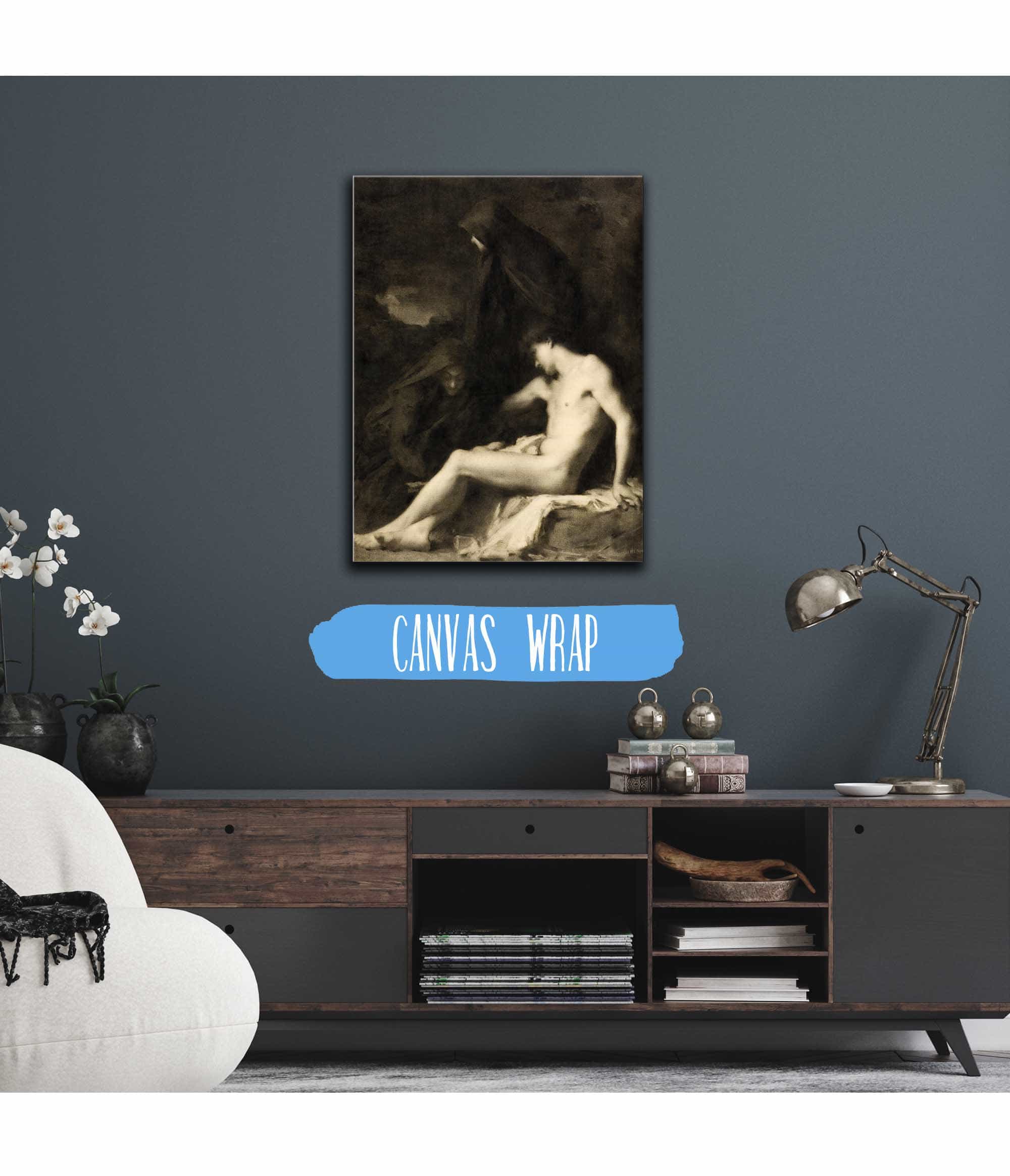 Saint Sebastian Attended By Saint Irene by Jean Jacques Henner - Image 3