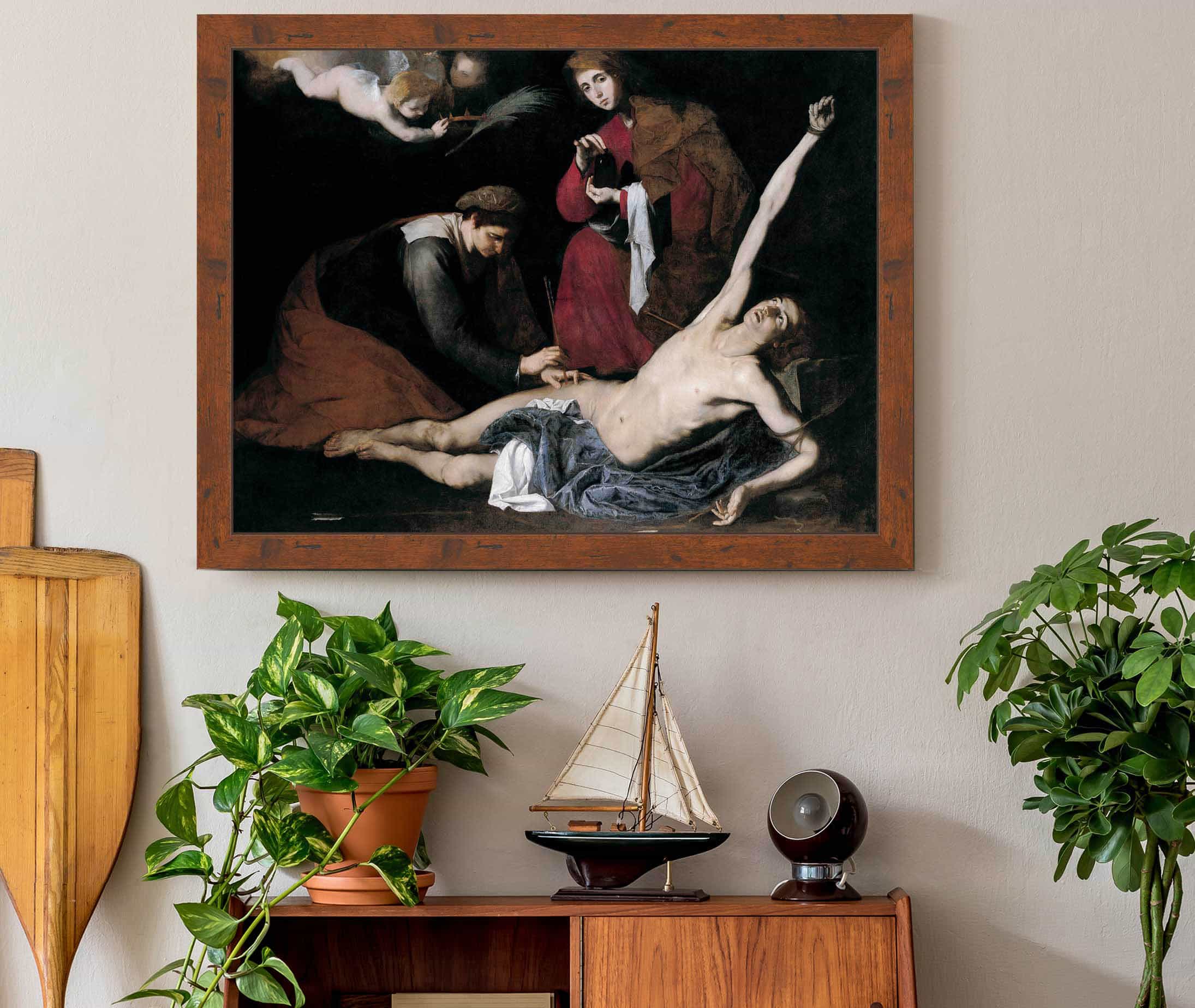 Saint Sebastian Tended By The Holy Women by Jusepe De Ribera - Image 3