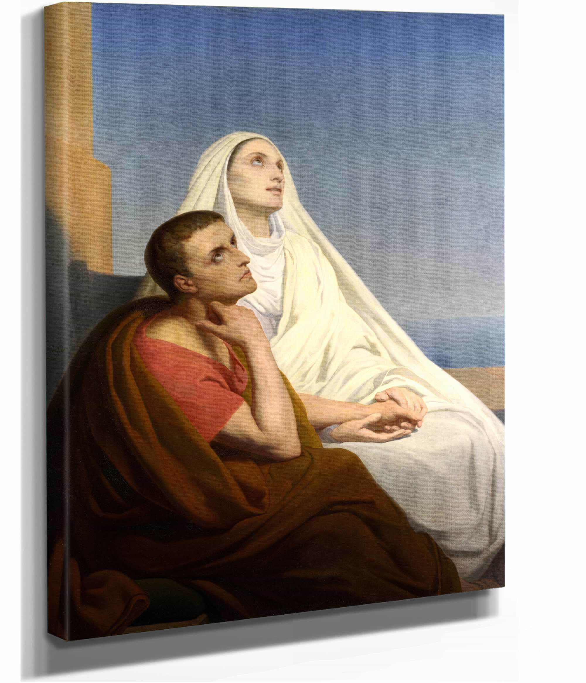 Saints Augustine And Monica by Ary Scheffer - Image 2