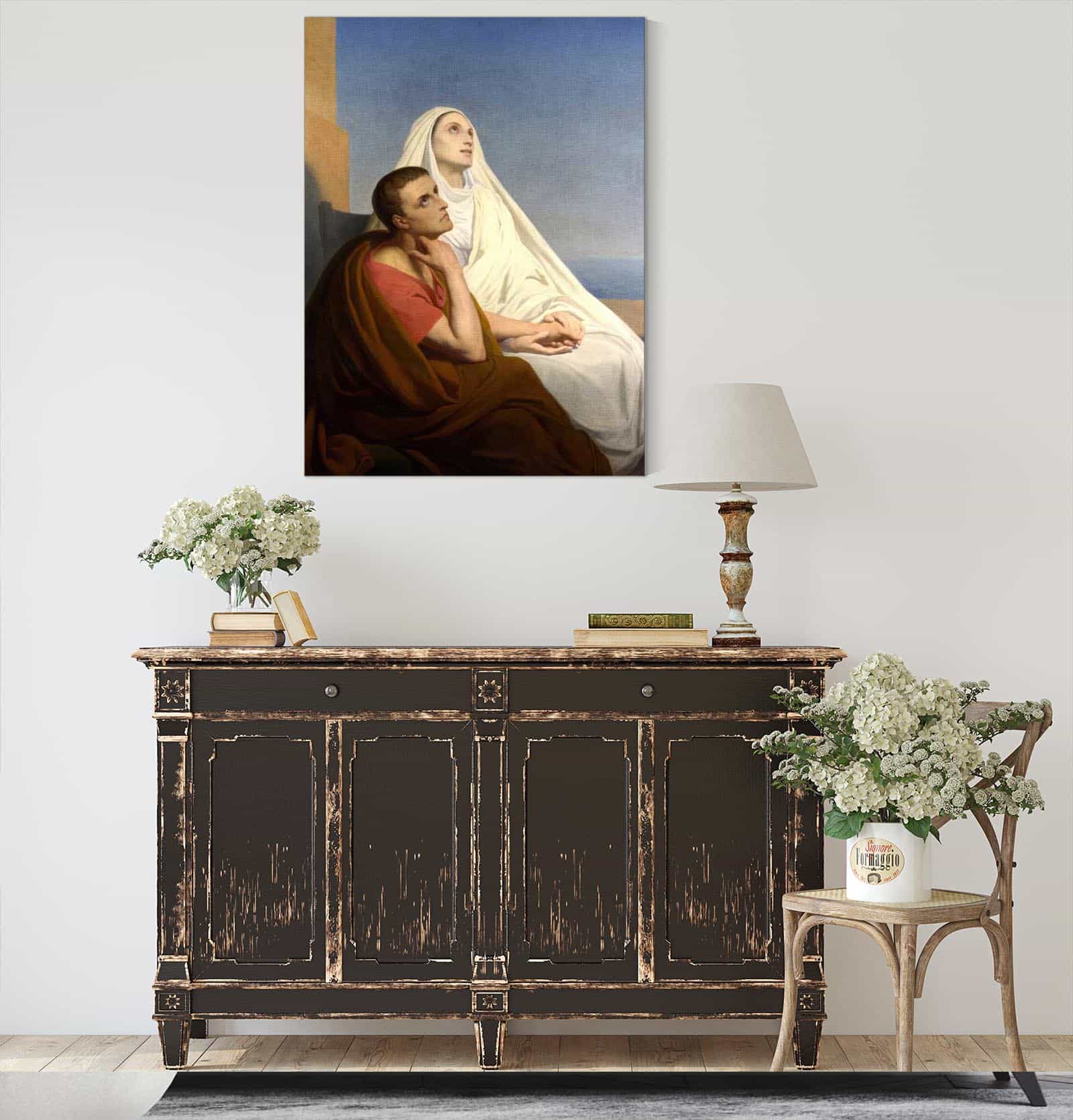 Saints Augustine And Monica by Ary Scheffer - Image 4