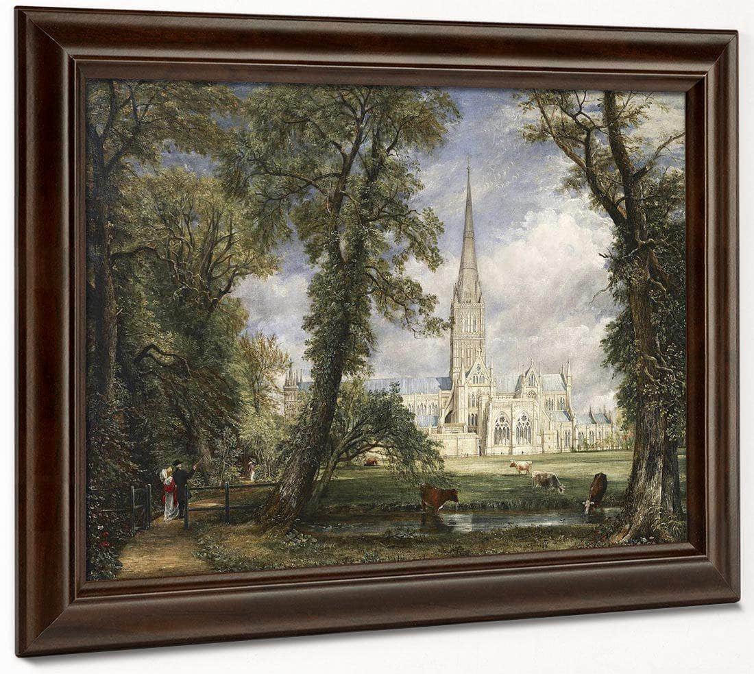 Salisbury Cathedral From The Bishop's Garden By John Constable - Image 4