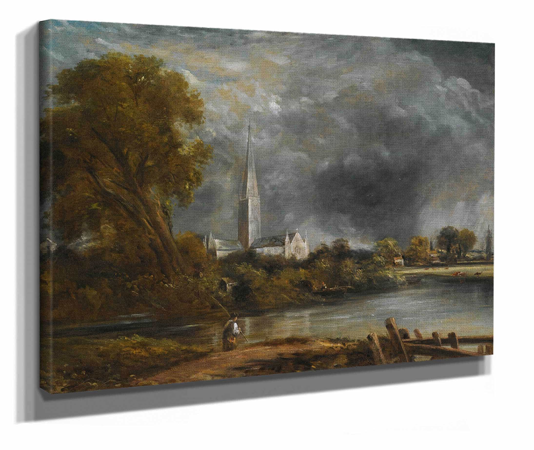 Salisbury Cathedral From The Meadows by John Constable - Image 6