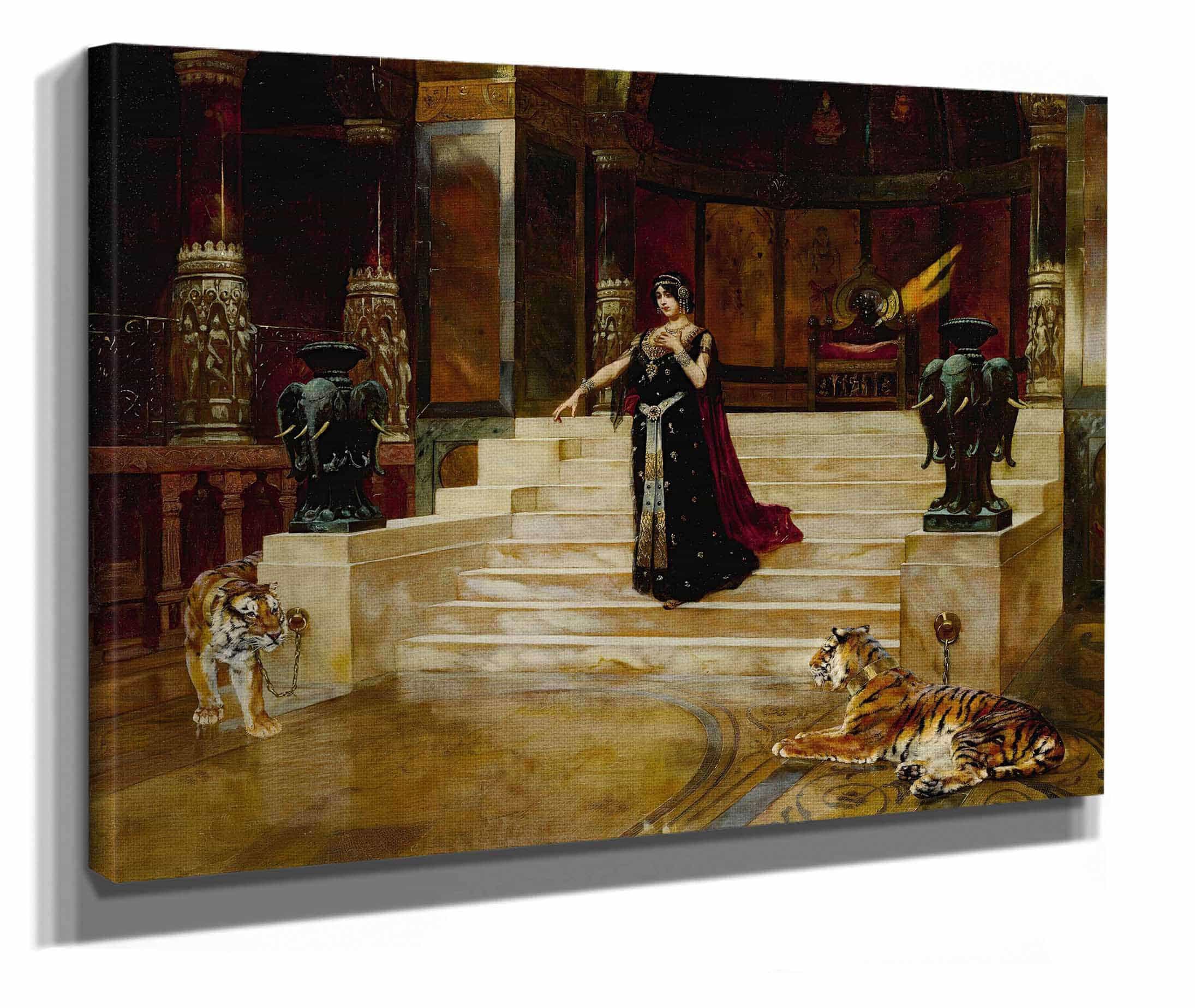 Salome And The Tigers by Rudolf Ernst - Image 2