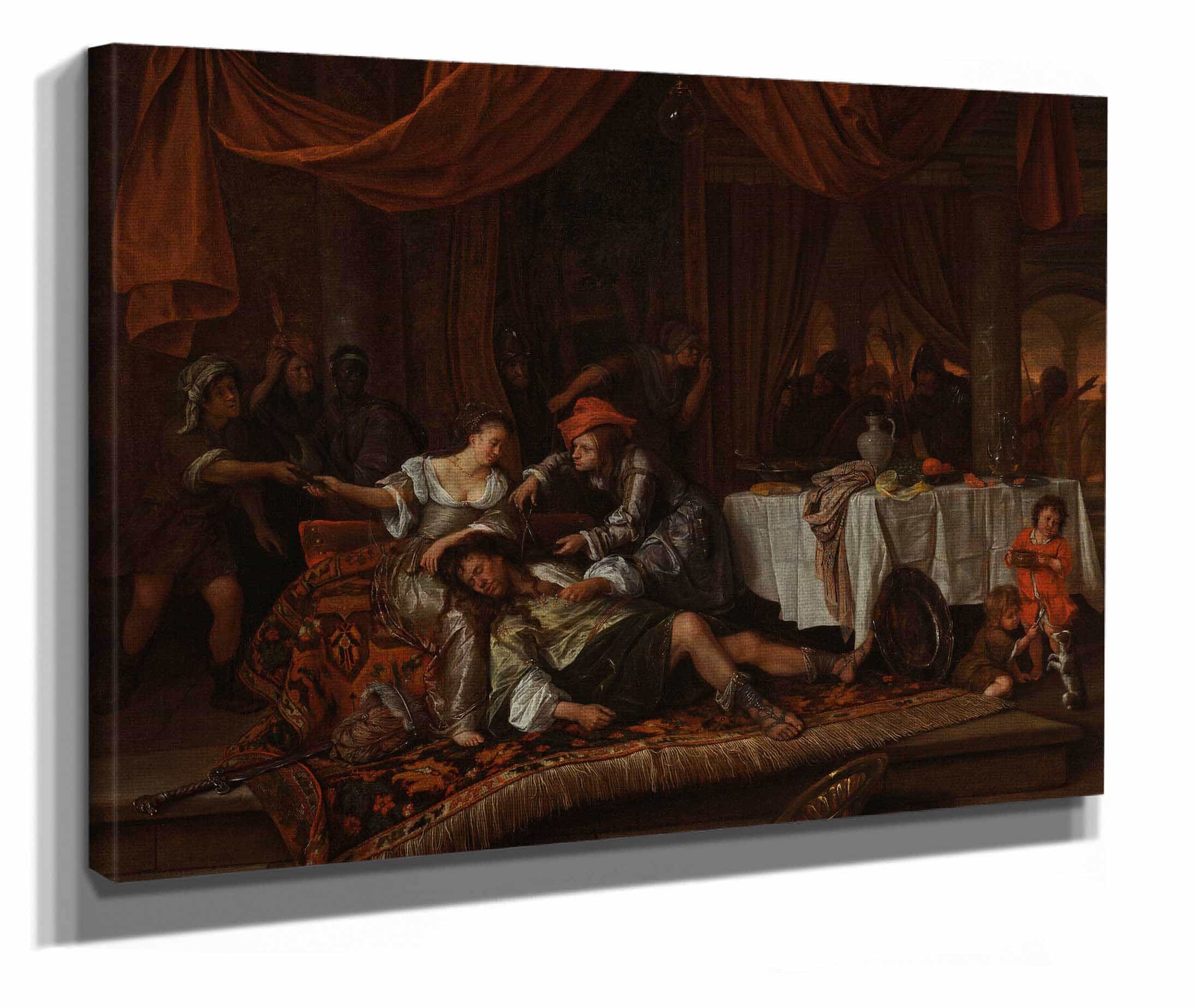 Samson And Delilah by Jan Steen - Image 2