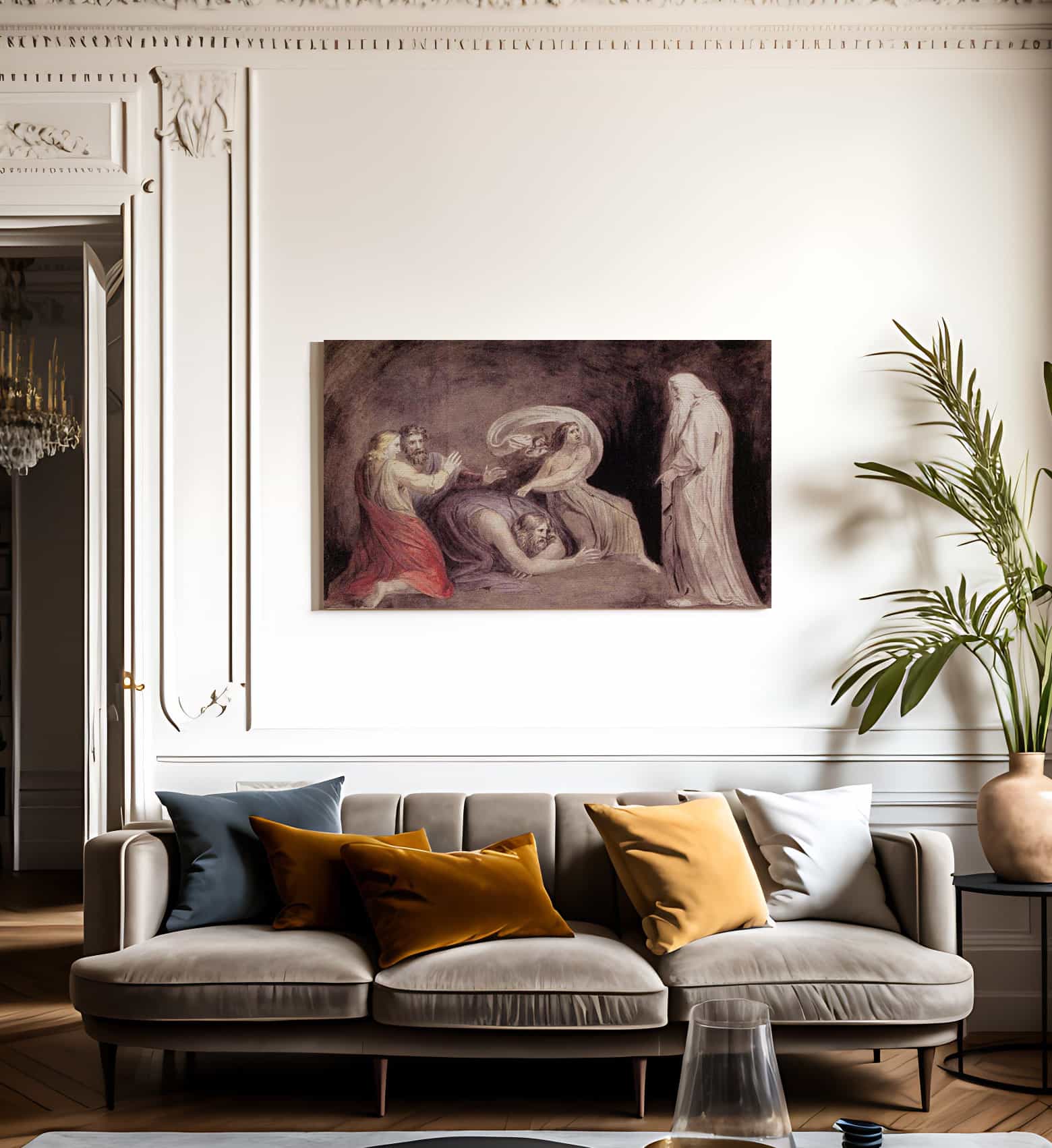 Samuel Appearing To Saul In The Presence Of The Witch Of Endor By Henry Fuseli - Image 3