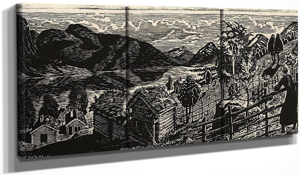 Sandalstrand With Woman By Nicolai Astrup