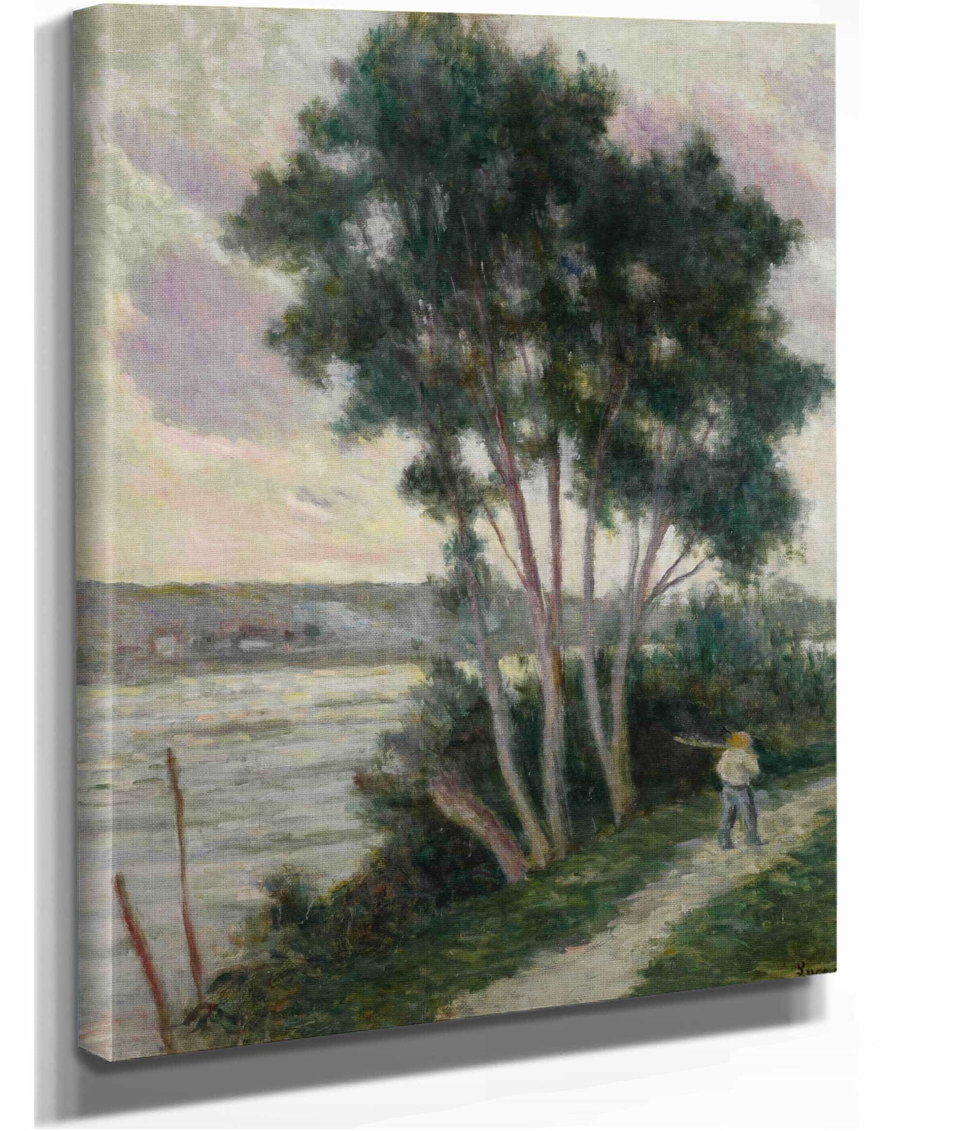Sandrecourt Le Chemin Au Bord De La Riviere by Maximilien Luce - Image 6