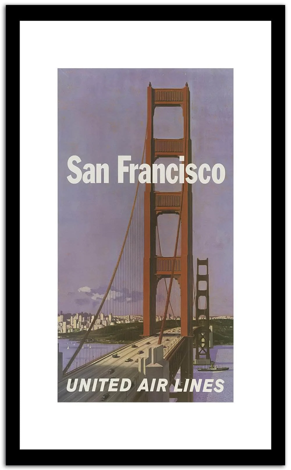 San Francisco  Vintage Posterb