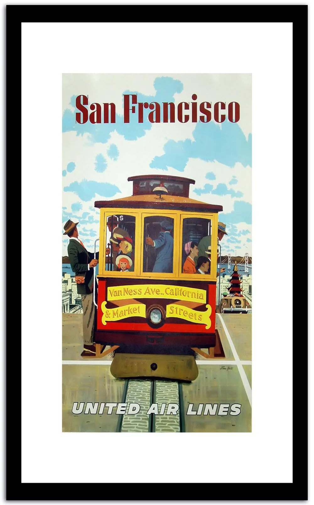San Francisco  Vintage Posterd