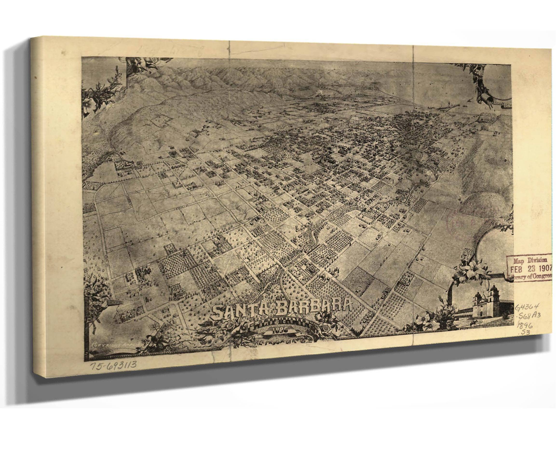 Santa Barbara California 1896 State Of California