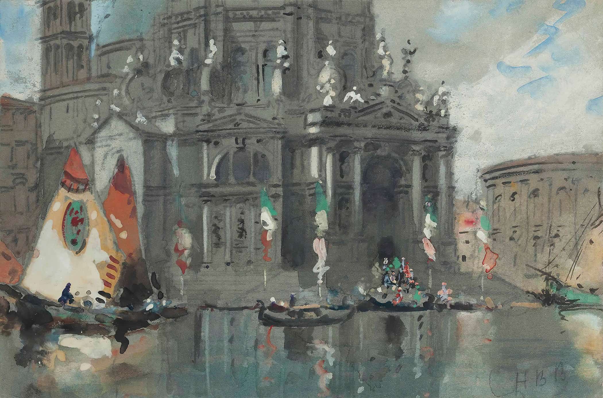 Santa Maria Della Salute Venice by Hercules Brabazon Brabazon - Image 10