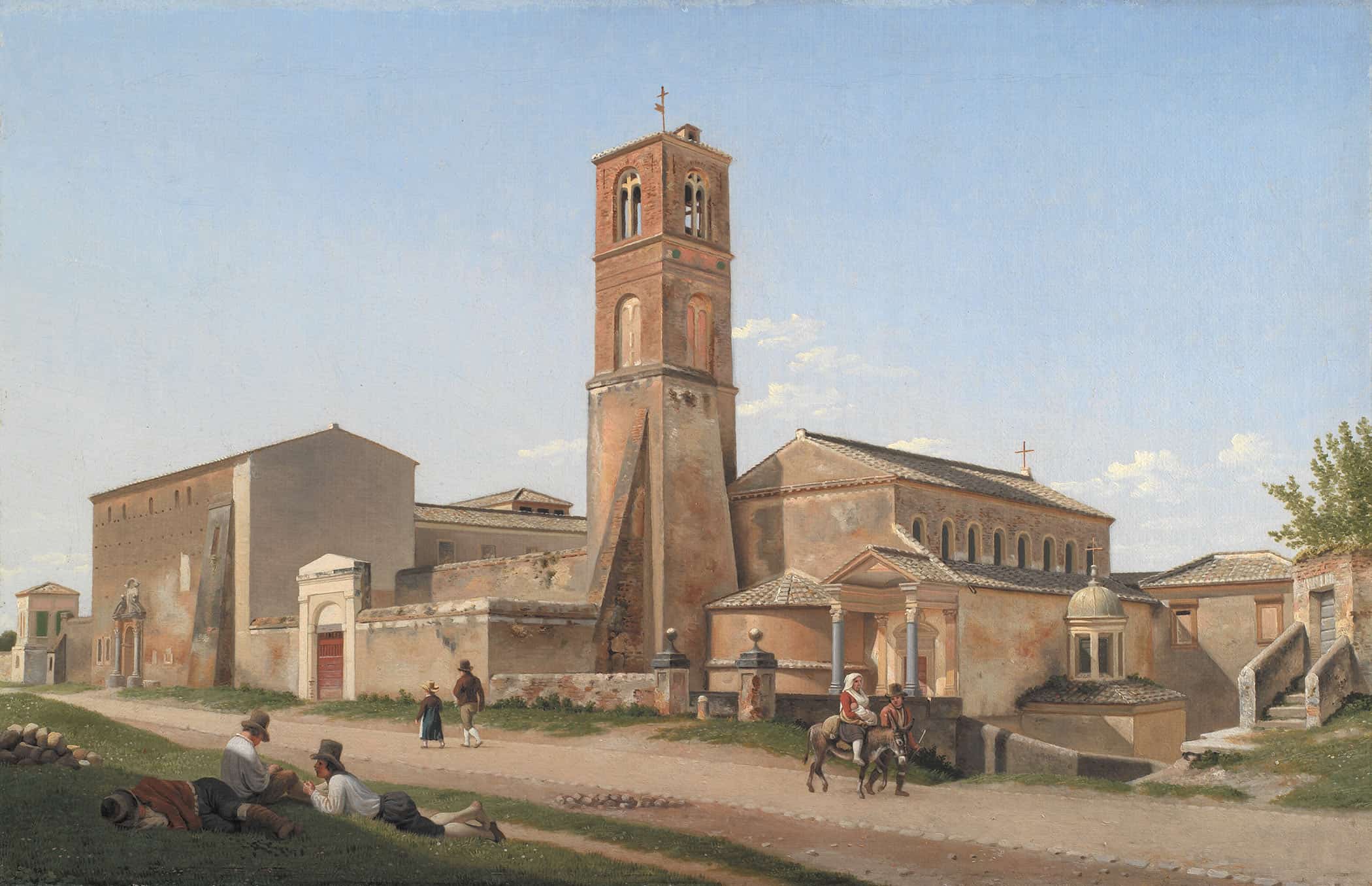 Santagnese Fuori Le Mura Rome by Christoffer Wilhelm Eckersberg - Image 2