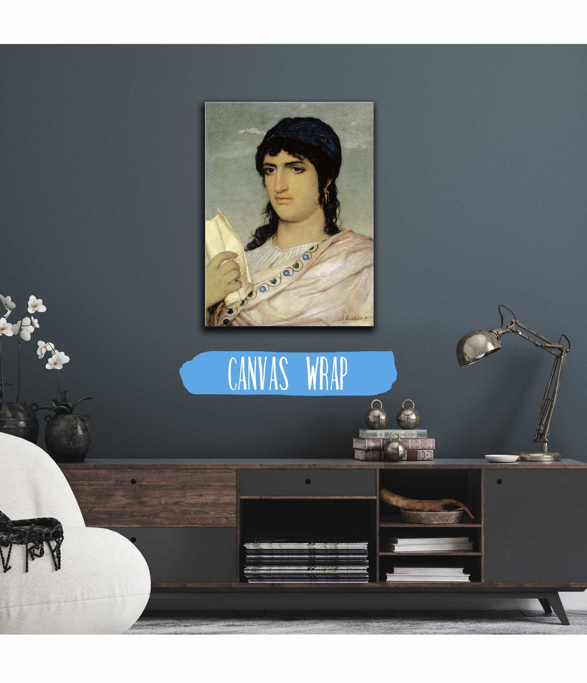 Sappho by Arnold Bocklin - Image 3