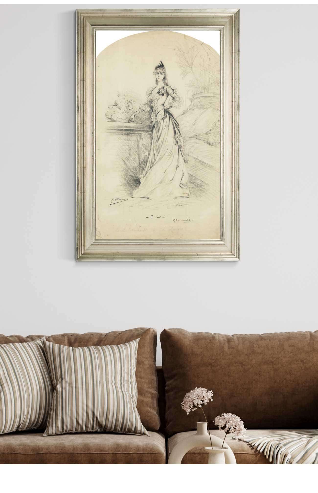 Sarah Bernhardt In Letrangere by Georges Jules Victor Clairin - Image 5