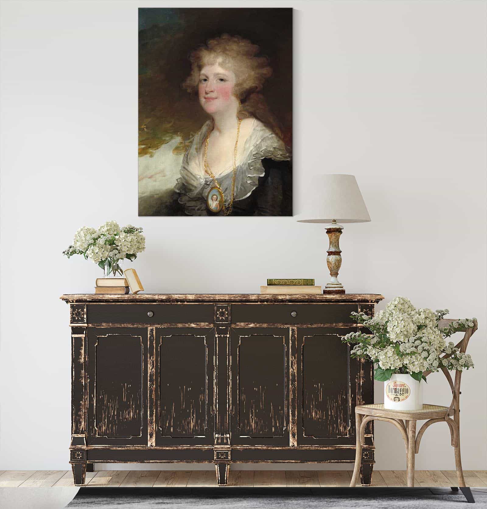 Sarah Shippen Lea Mrs Thomas Lea by Gilbert Stuart - Image 4