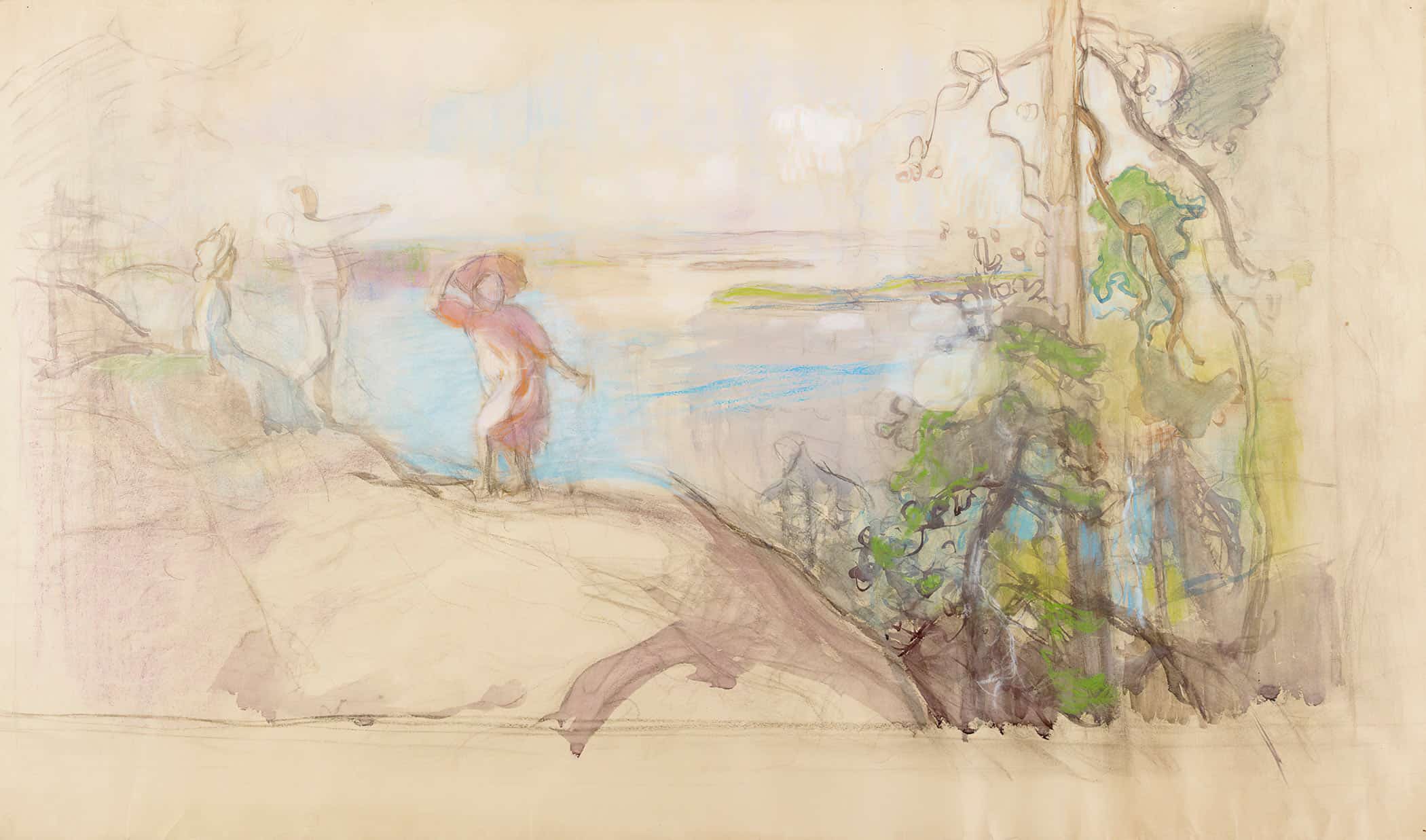 Sarvikallio Sketch by Eero Jarnefelt - Image 2