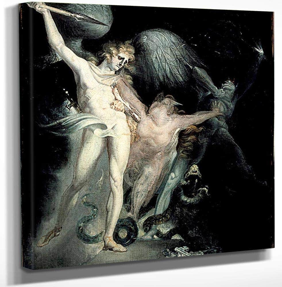 Satan And Death With Sin Intervening By Henry Fuseli - Image 3