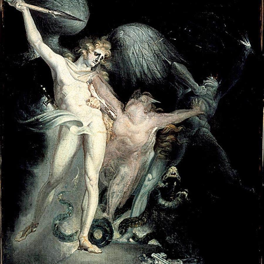 Satan And Death With Sin Intervening By Henry Fuseli - Image 5