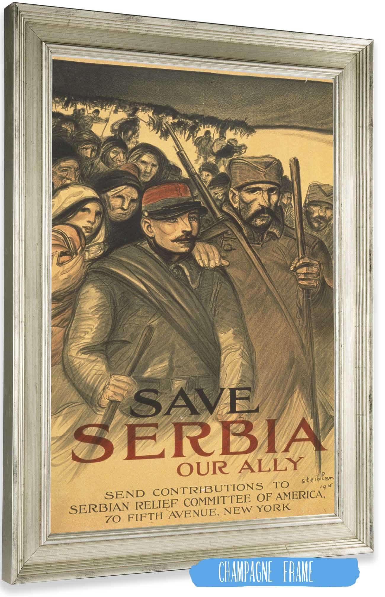 Save Serbia Our Ally by Theophile Alexandre Steinlen
