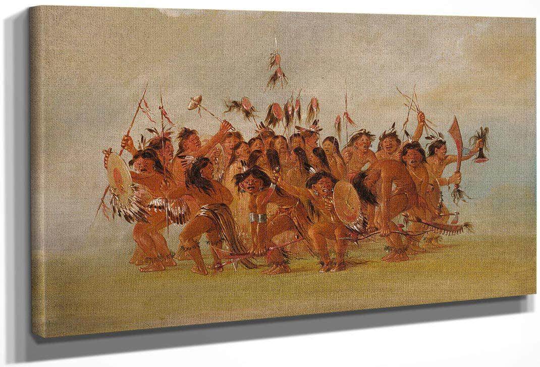 Scalp Dance, Mouth Of The Teton River By George Catlin