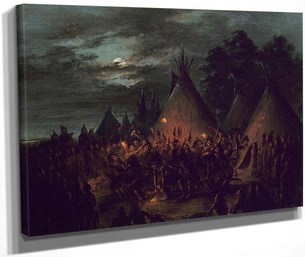 Scalp Dance, Sioux By George Catlin