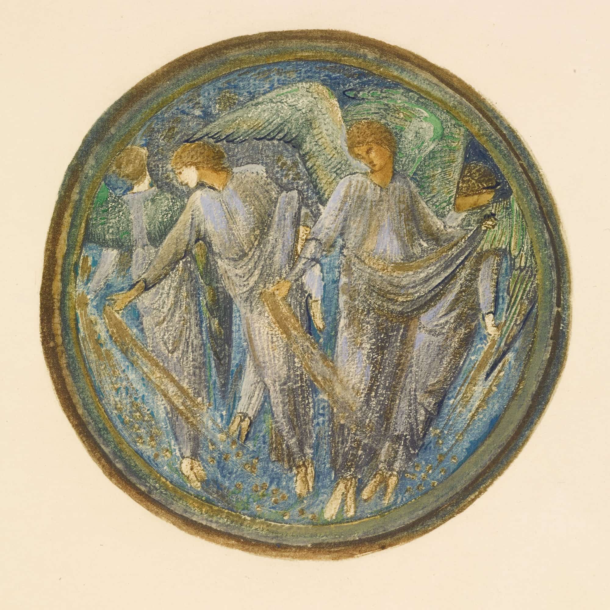 Scattered Starwort by Sir Edward Coley Burne Jones - Image 4