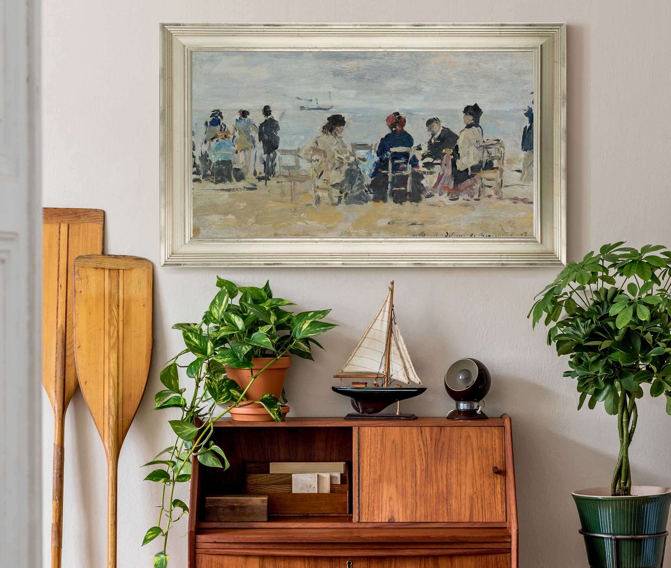 Scene De Plage by Eugene Boudin - Image 11