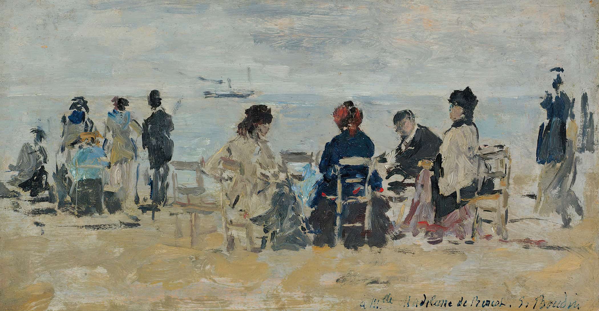 Scene De Plage by Eugene Boudin - Image 3