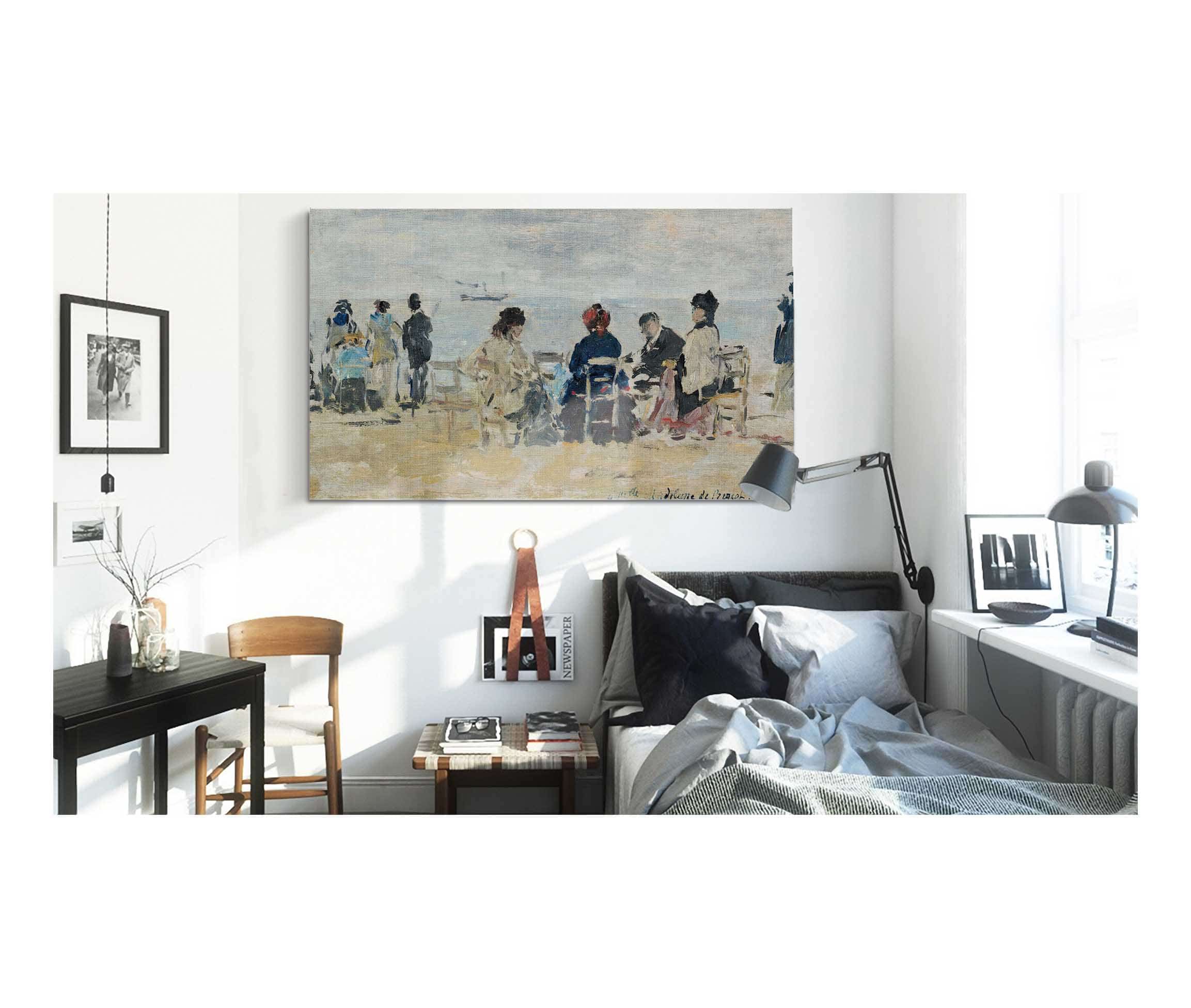 Scene De Plage by Eugene Boudin - Image 5