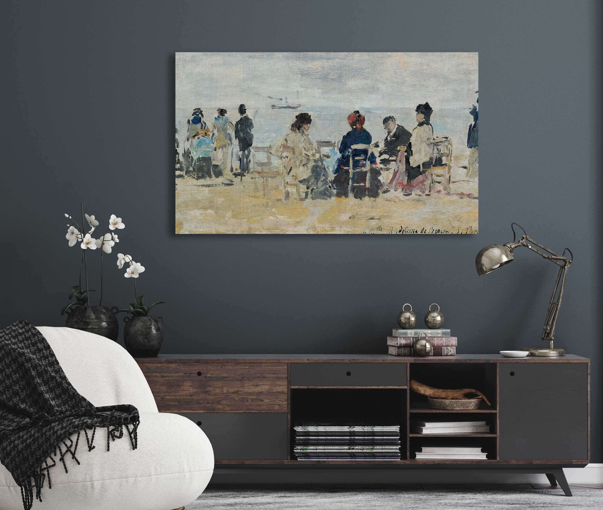 Scene De Plage by Eugene Boudin - Image 9