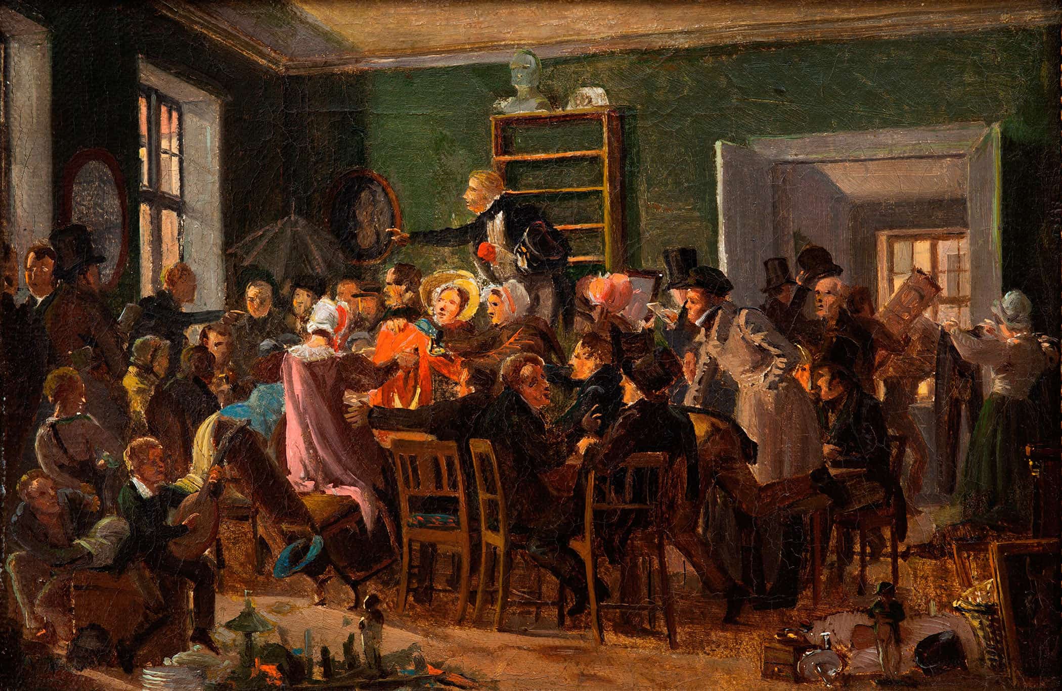 Scene From An Auction by Wilhelm Marstrand - Image 2