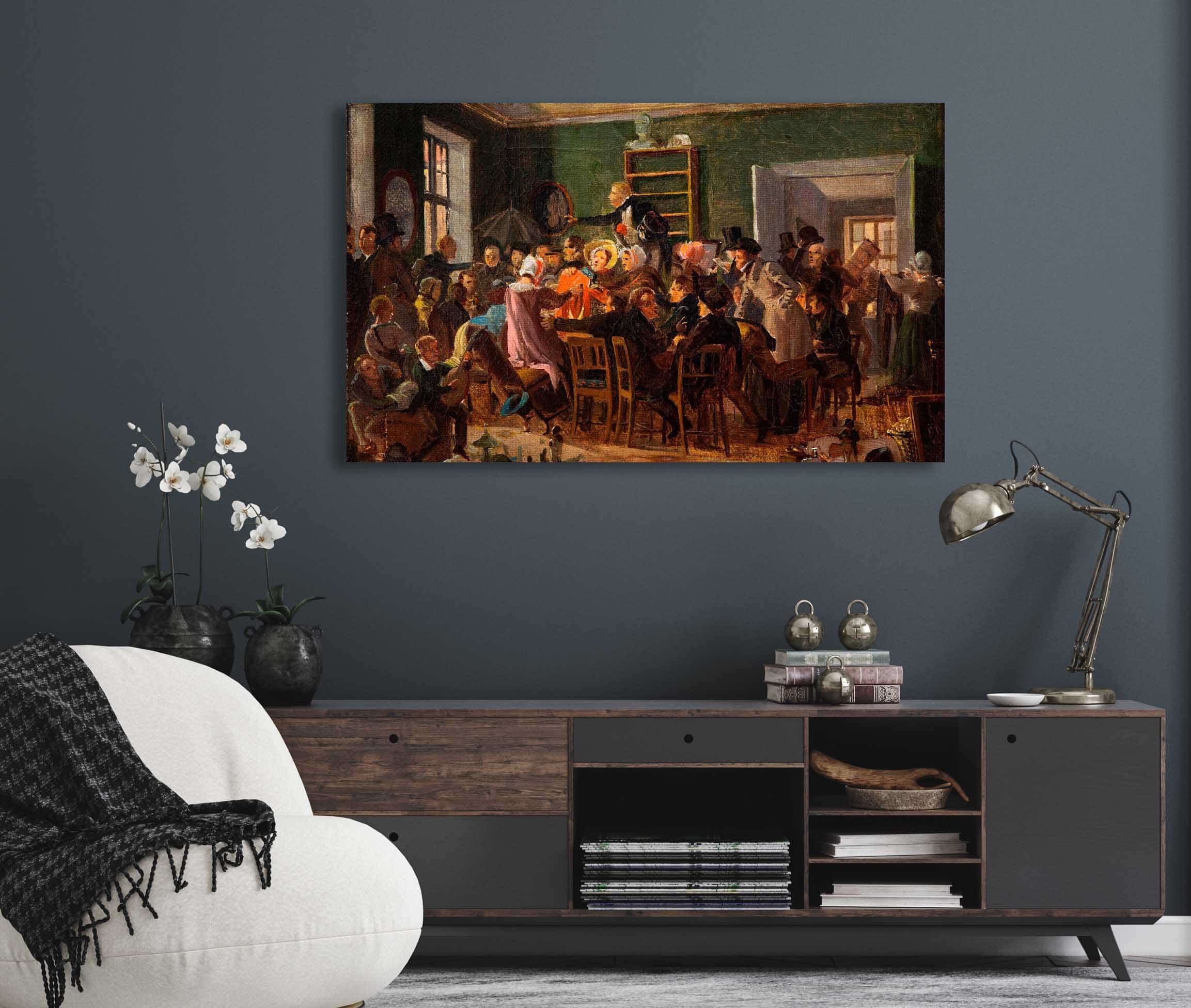 Scene From An Auction by Wilhelm Marstrand - Image 5