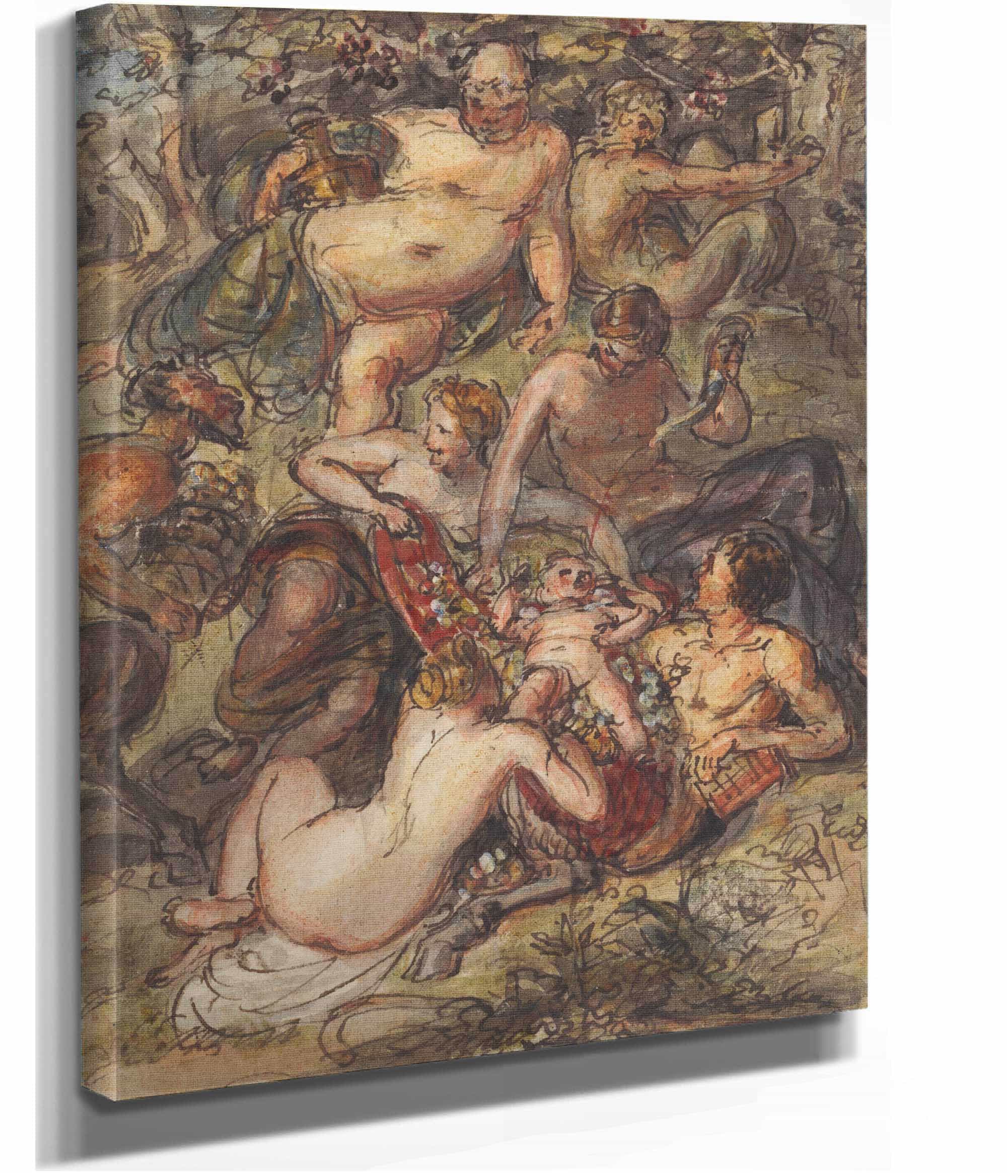 Scene Of A Bacchanalia by Robert Smirke - Image 2