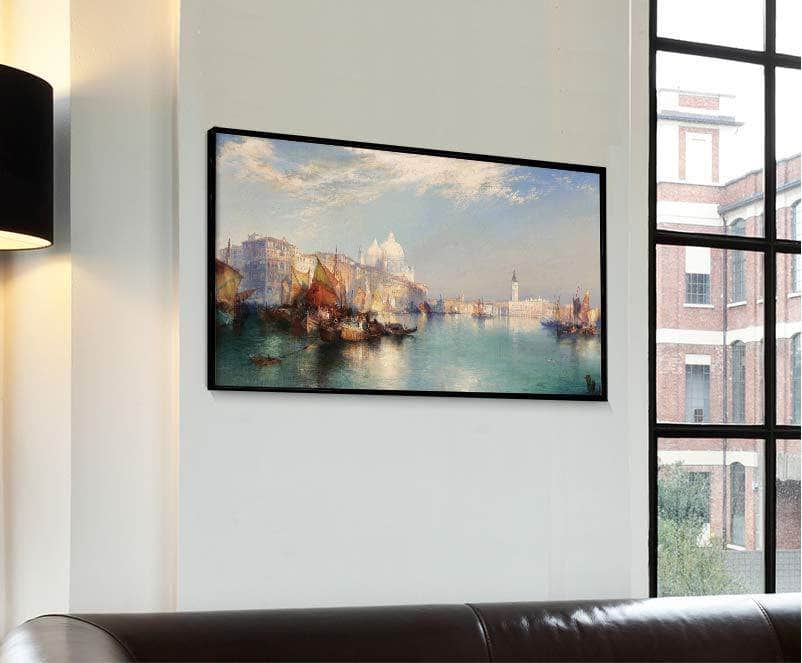 Scene Of Venice Painting Thomas Moran Canvas Art - Image 4