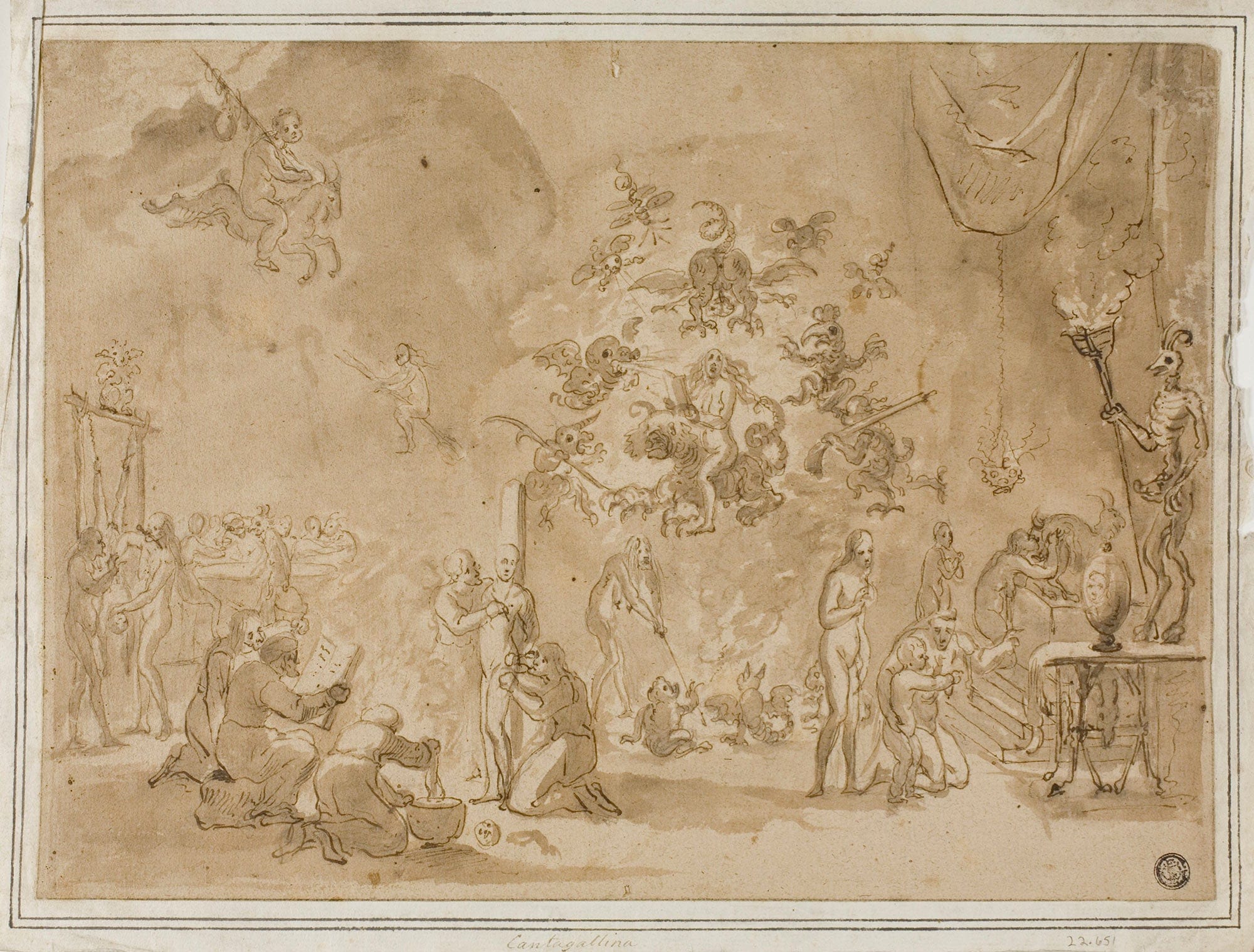 Scene Of Witchcraft And Devil Worship by David Teniers The Younger - Image 2